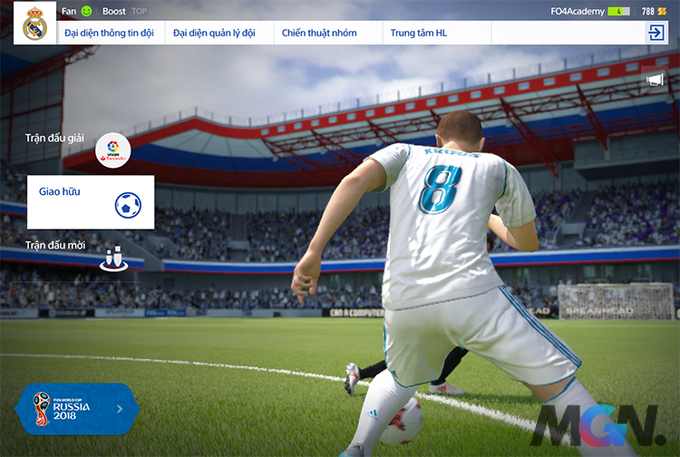 Thao tác khi chơi FIFA Online 4